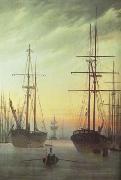 Caspar David Friedrich View of a Port (mk10) oil